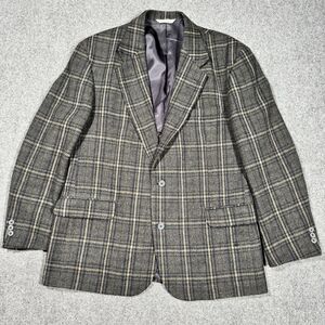 Eddie Bauer Tweed Wool Brown Blazer 44R Read